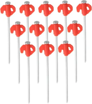 Tent Footprint Accessories 20pcs Lightweight Compact Stakes Iron Construction Ground Nails for