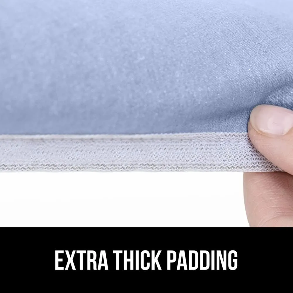 The Original GORILLA GRIP Ironing Board Cover, Silicone Coating, Full Size Scorch Resistant Padding, Elastic Edge, Heavy Duty Iron Pad Covers Standard Boards, Hook and Loop Fastener Strap, Blue, 18x49