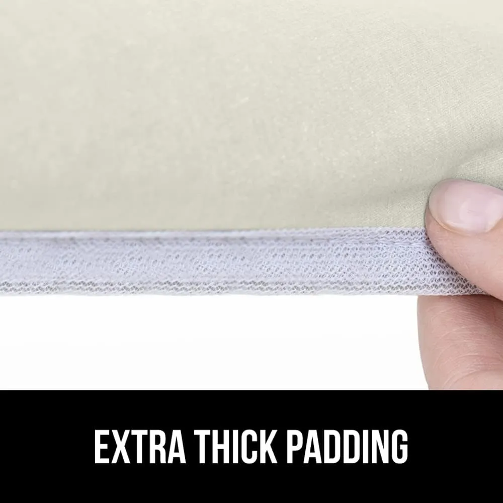 The Original GORILLA GRIP Ironing Board Cover, Silicone Coating, Full Size Scorch Resistant Padding, Elastic Edge, Heavy Duty Iron Pad Covers Standard Boards, Hook and Loop Fastener Strap, Linen