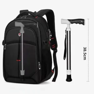 Titanium Alloy Hiking Stick or Walking Sticks, Adjustable Hiking Pole for Men and Women, Dual-Purpose Telescopic Cane