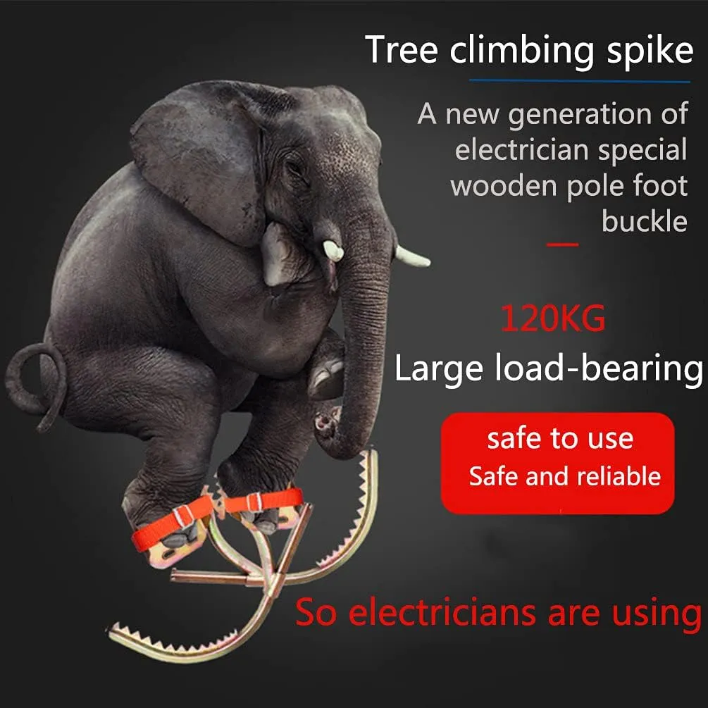 Tree Climbing Gear,Climbing Trees Artifact Electrician Wooden Pole Foot Buckle,for Hunting Observation,Picking Fruit,Coconut,Simple to Use.,model450