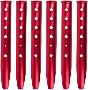 TRIWONDER 6X Snow and Sand Tent Stakes Pegs - Aluminum U-Shaped Tent Pegs Tent Nails Lightweight for Camping Hiking Backpacking