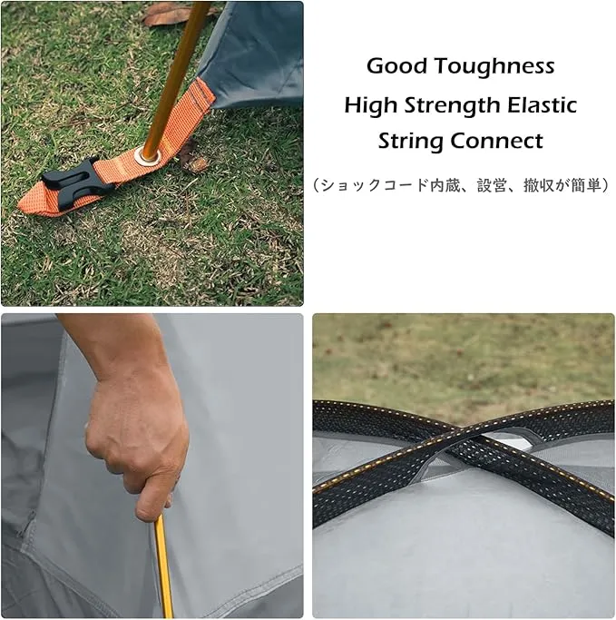 TRIWONDER Tent Pole 2 PCS - Aluminium Rod Tent Pole Replacement Accessories Tent Bar Tent Building Supporting Rod Awning Frames Kit for Hiking Camping