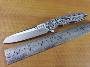 TwoSun EDC Outdoor Camping D2 G10 Ball Bearing Fast Open Folder Knife TS16-G10-UP