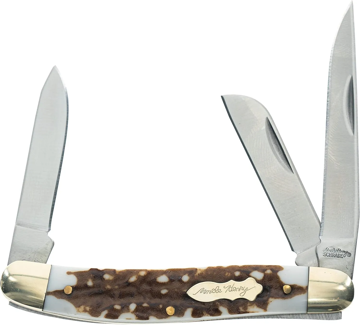Uncle Henry Next Gen 897UH Premium Stock 6.2in Folding Pocket Knife and Staglon Handle for Hunting, Camping, and EDC