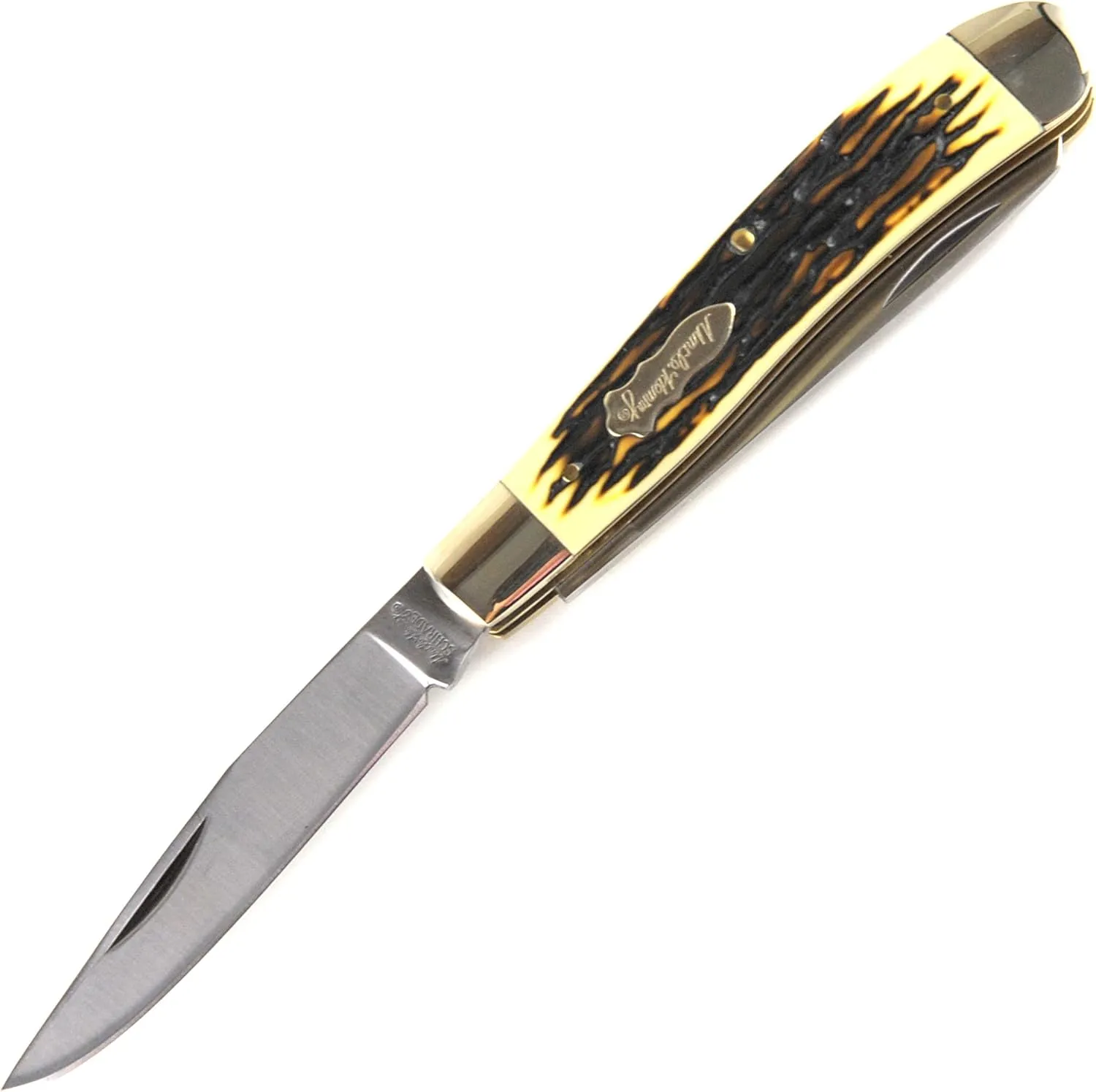 Uncle Henry Next Gen Staglon 285UH 7in Folding Knife with Stainless Steel Blade, and Staglon Handle for Hunting, EDC