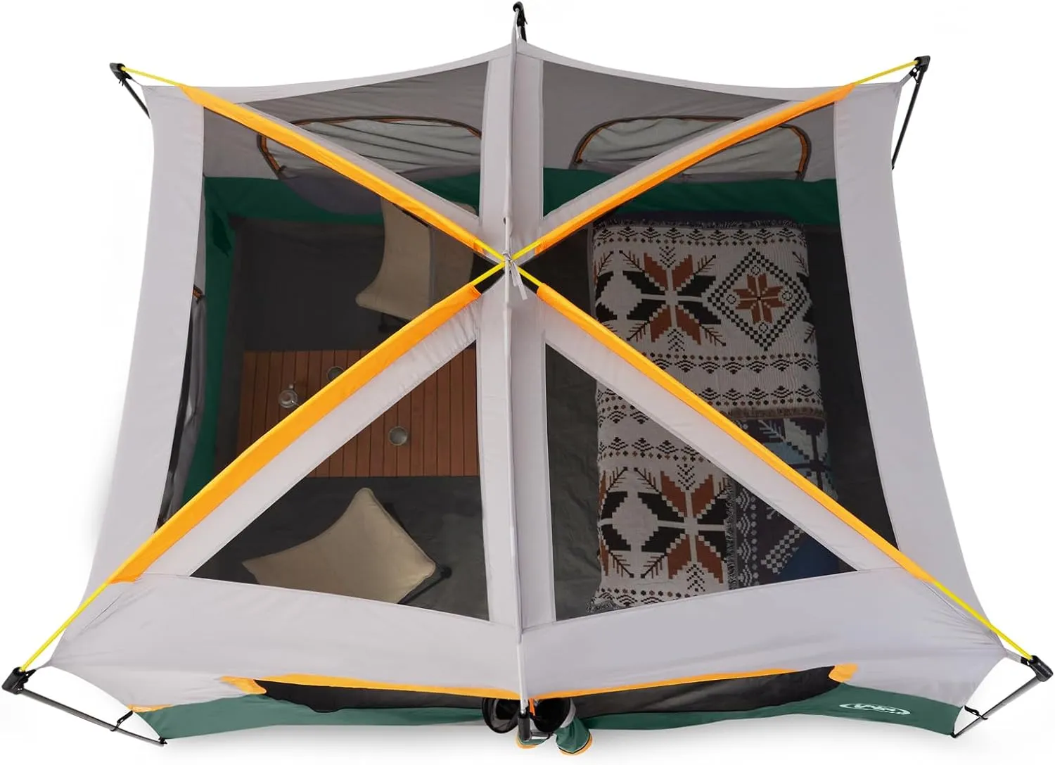 UNP 2/4/6/8 Person Tent, Portable Cabin Tent, Camping Tent 4-Person Easy Set Up, Waterproof with Top Rainfly for Outdoor Camping/Hiking