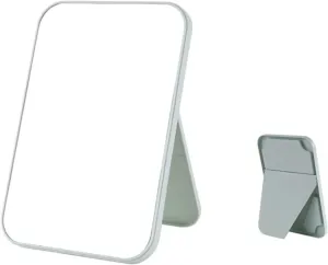 Vanity Mirror Household Makeup Mirror Desktop Foldable Standing High-Definition Makeup Mirror Portable Square Makeup Mirror Desk Mirror Mirror (Color : Bigblue Mug, Size : Small)