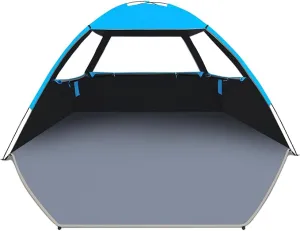 Venustas Beach Tent Sun Shelter for 3/4-5/6-7/8-10 Person, UPF 50  UV Protection Beach Canopy, Lightweight and Easy Setup Cabana, Portable Beach Shade Tent