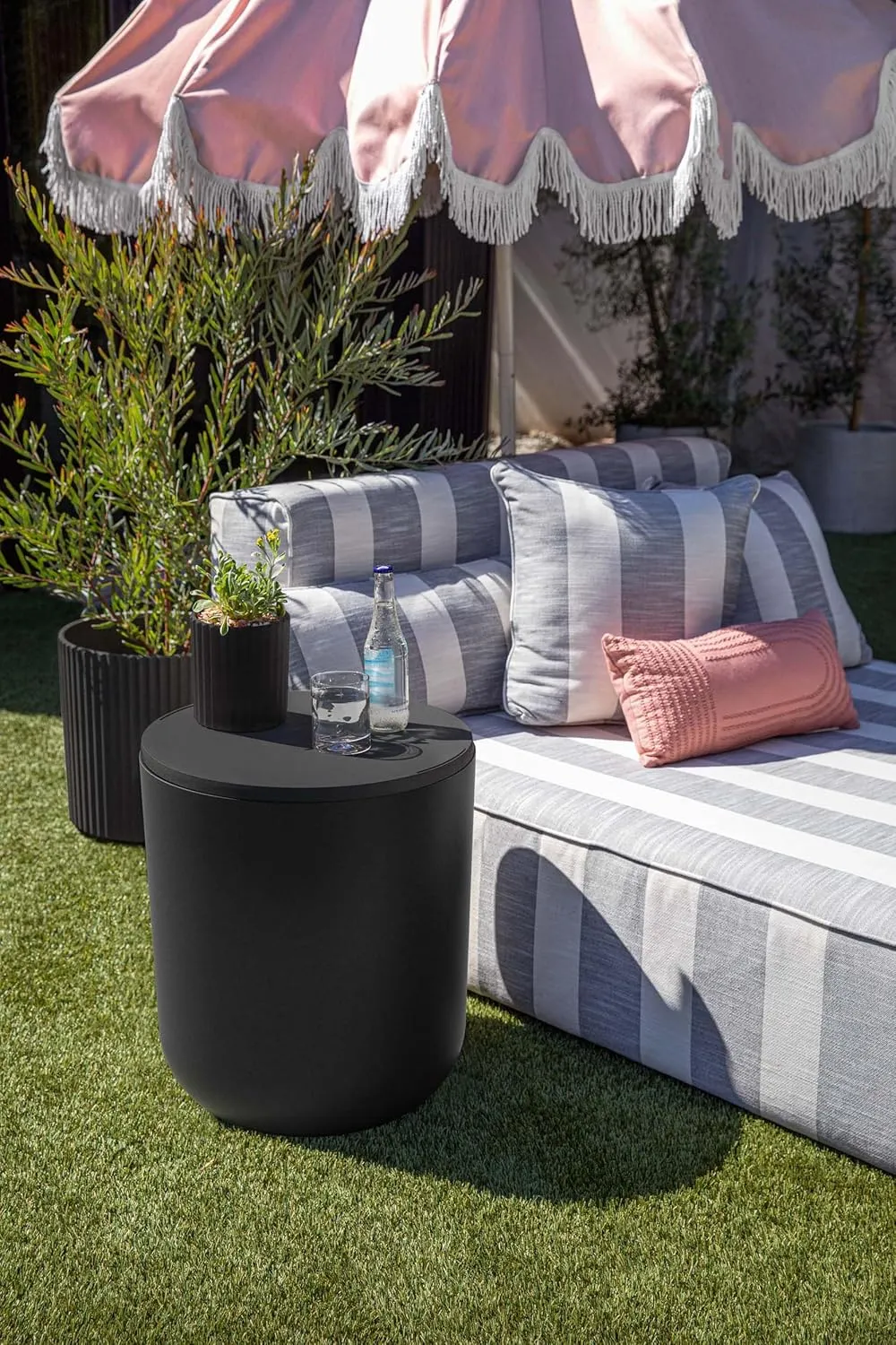 Veradek Kona Chill Side Table - 2 in 1 - Designed for use as Outdoor Side Table,Patio Decor and Ice Chest