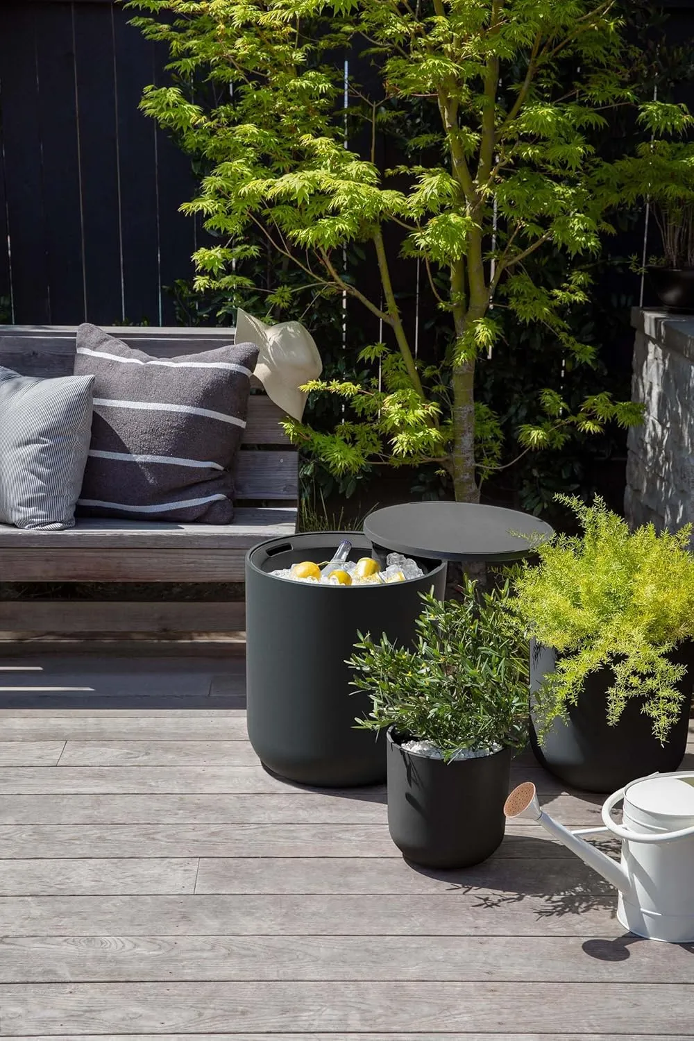 Veradek Kona Chill Side Table - 2 in 1 - Designed for use as Outdoor Side Table,Patio Decor and Ice Chest