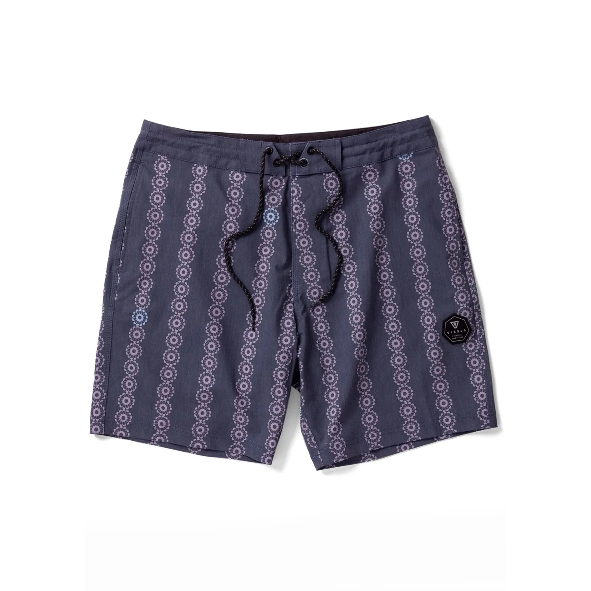 VISSLA SOLAR SPIRALS 17.5" BOARDSHORT DARK NAVAL