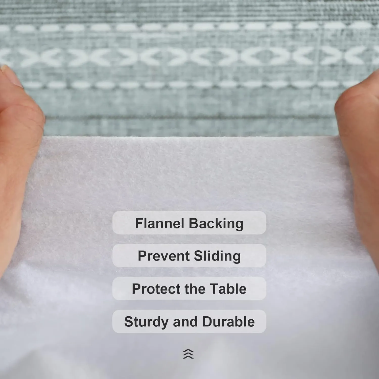 Vonabem 100% Waterproof Rectangle PVC Tablecloth, Vinyl Table Cloth Cover Oil Proof Spill Proof Wipeable Table Cloths for Indoor and Outdoor Use (Grey, 60X120IN)