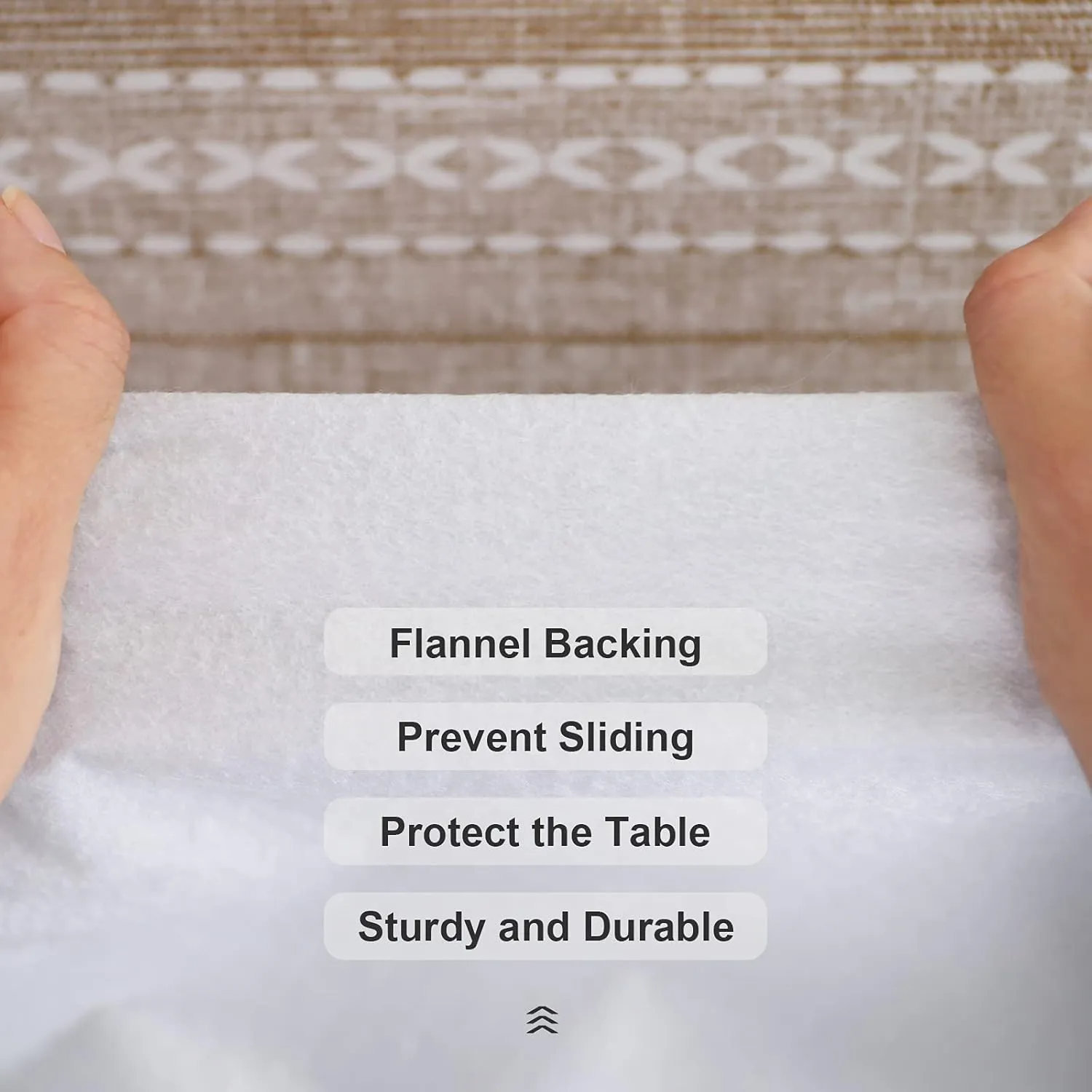 Vonabem 100% Waterproof Rectangle PVC Tablecloth, Vinyl Table Cloth Cover Oil Proof Spill Proof Wipeable Table Cloths for Indoor and Outdoor Use(Brown,60X102IN)