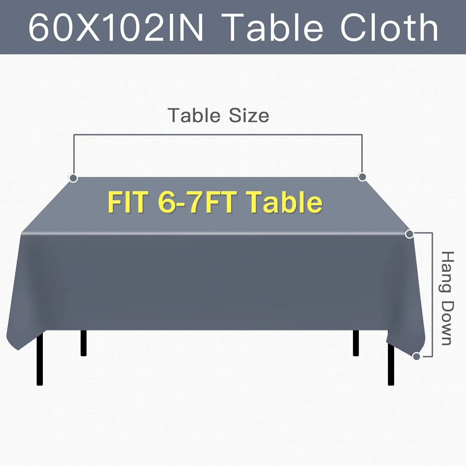 Vonabem Vinyl Tablecloth with Flannel Backing, Plastic Water Oil Proof Rectangle Table Cloth Cover, PVC Table Cloths for Camping Picnic Dining Indoor Outdoor(Green,60X102IN)