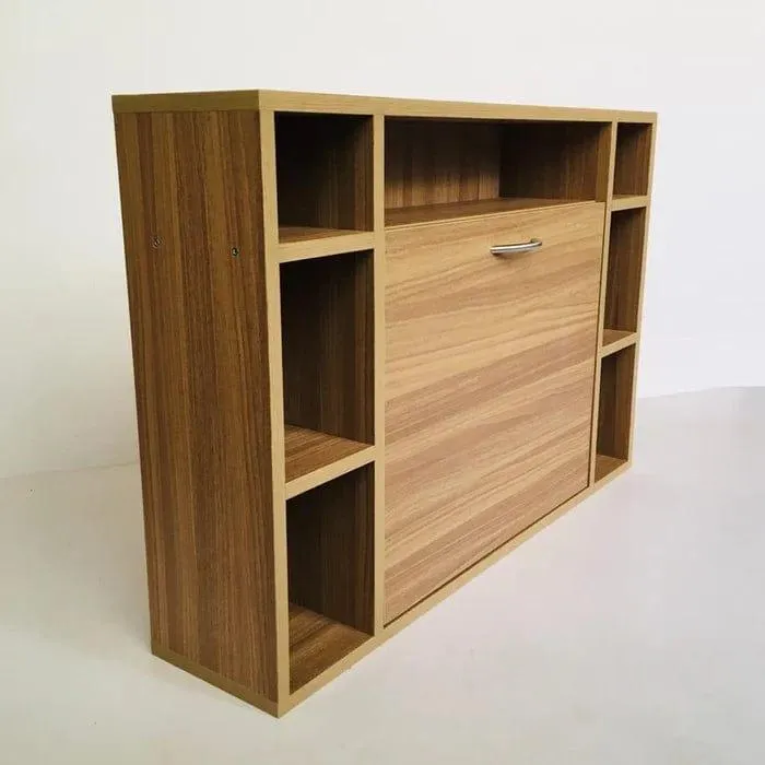 Wall-Mounted Floating Table Laptop Home Office Desk With Drawer