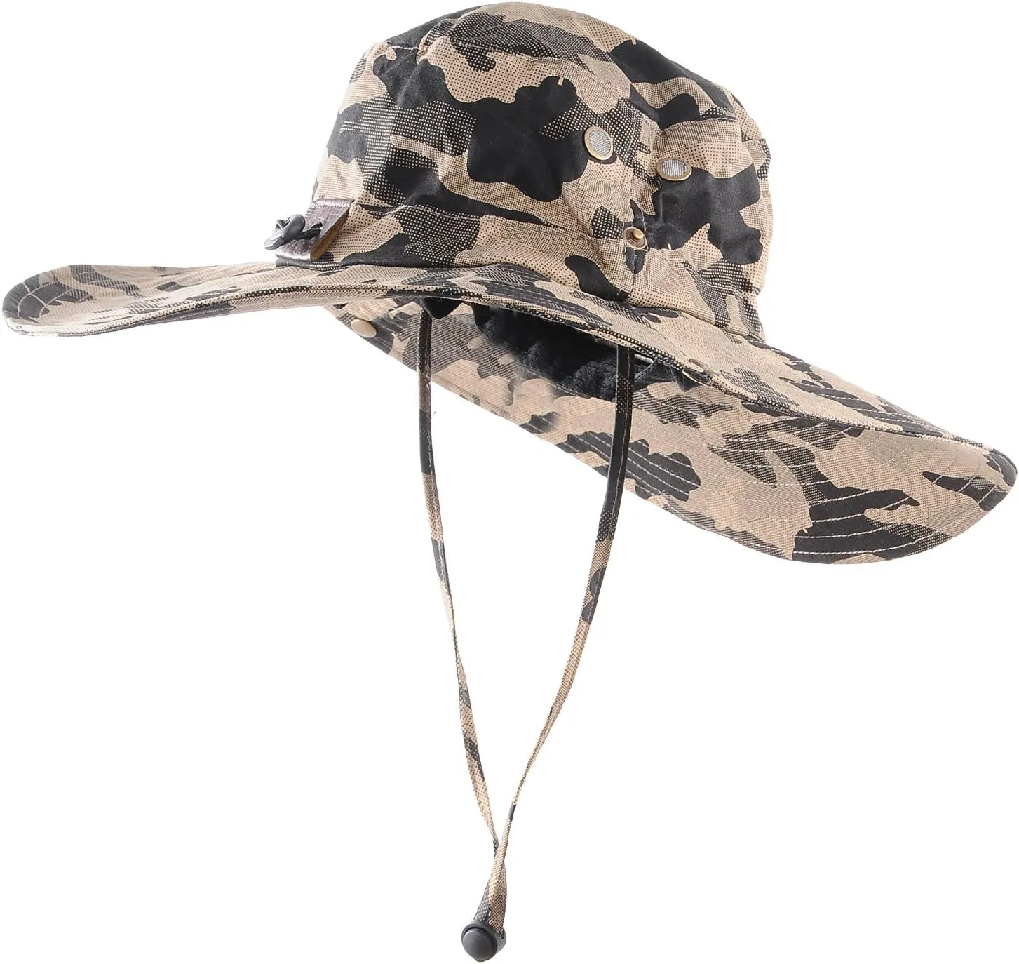 Wide Brim Military Camouflage Hat Summer Fishing Hunting Camping Hiking Cap Outdoor Sun Hat Boonie Hat