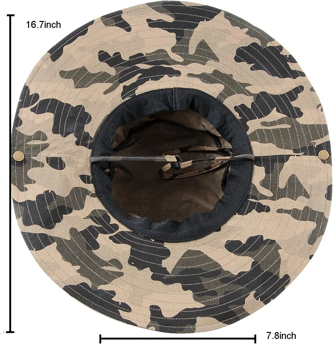 Wide Brim Military Camouflage Hat Summer Fishing Hunting Camping Hiking Cap Outdoor Sun Hat Boonie Hat
