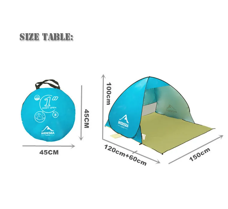 Widesea Quick Automatic Opening Beach Tent