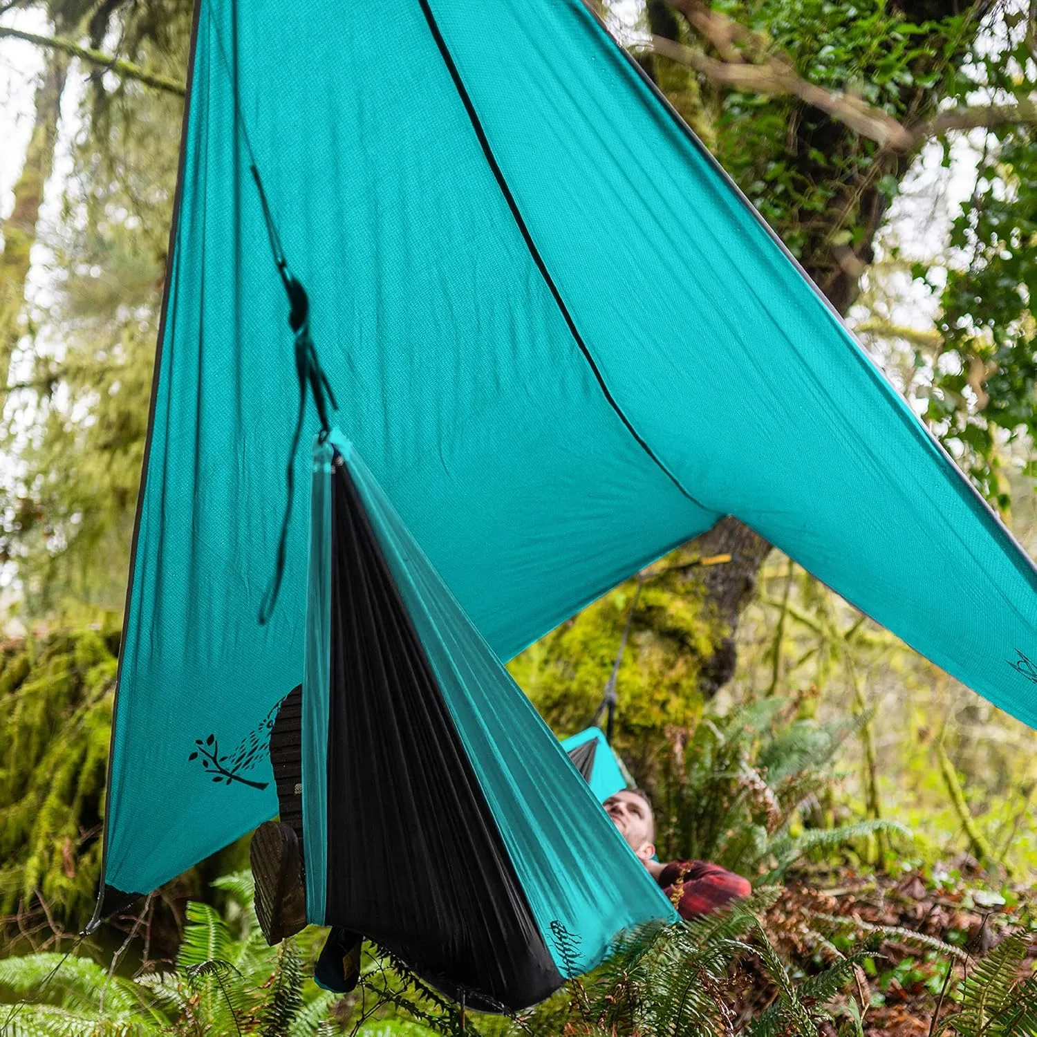 Wise Owl Outfitters Hammock Tarp, Hammock Tent - Rain Tarp for Camping Hammock - Camping Gear Must Haves w/Easy Set Up Including Tent Stakes and Carry Bag