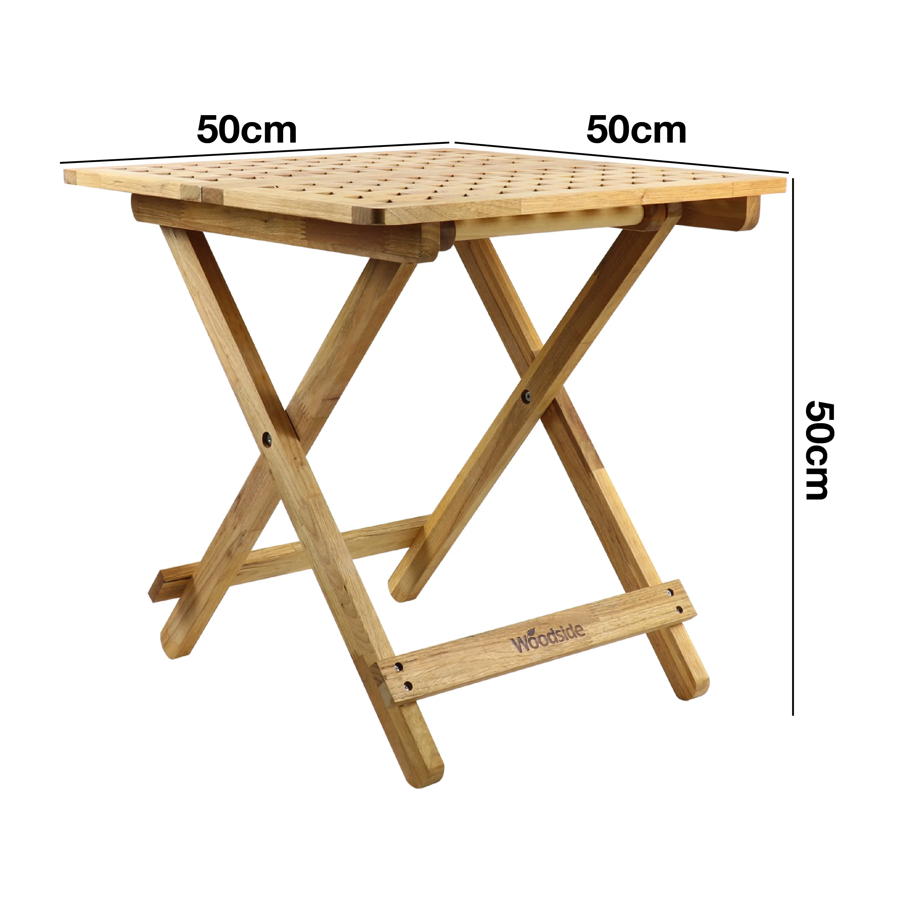 Woodside Belford Folding Walnut Wood Table
