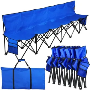 Yaheetech Foldable Sideline Bench 600D Oxford Double Layer Fabric