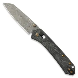 Yipper Pocket Knife - Fancy Boi - Carbon Fiber - Damasteel - Limited Edition