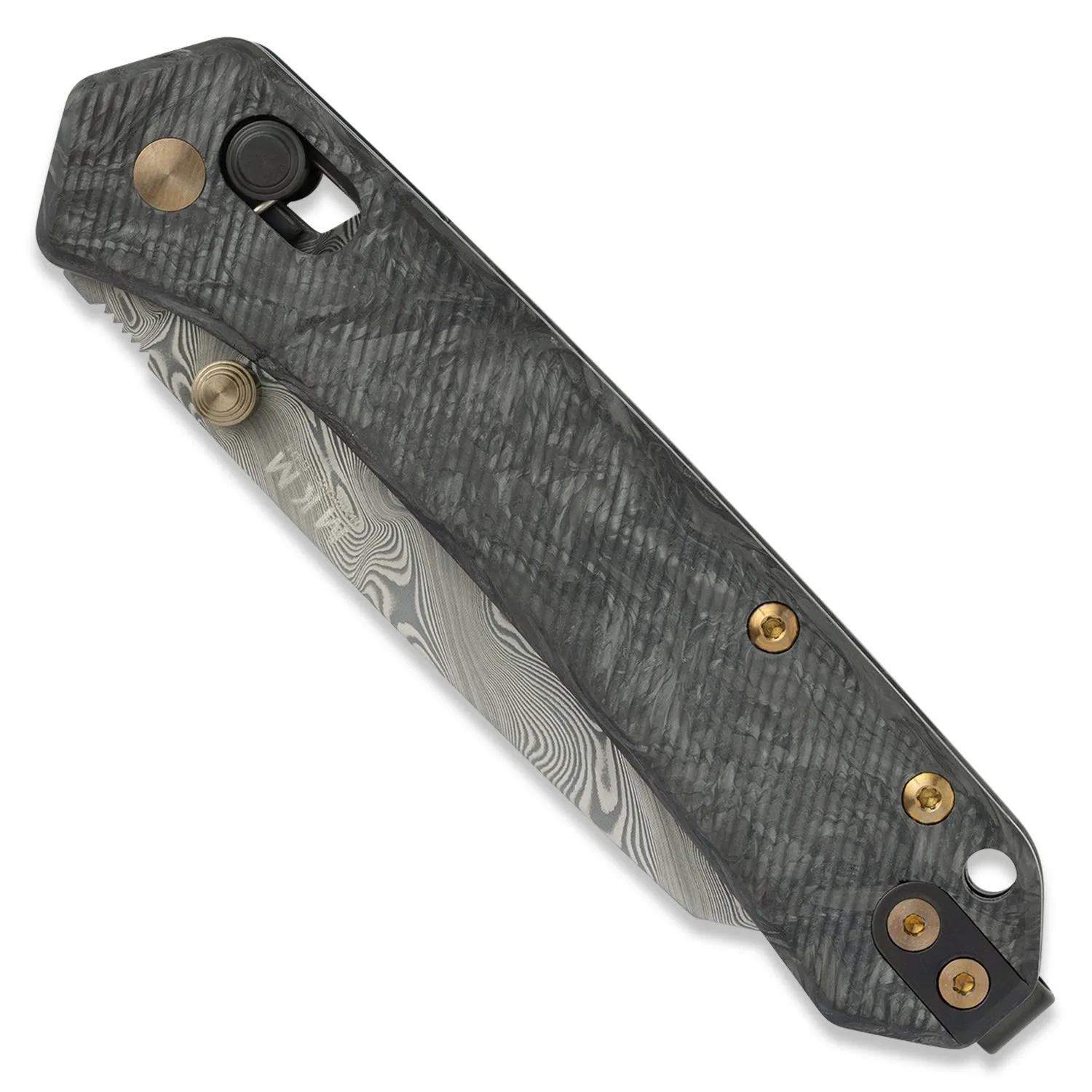 Yipper Pocket Knife - Fancy Boi - Carbon Fiber - Damasteel - Limited Edition